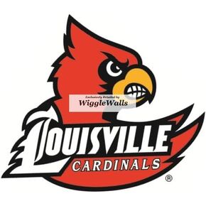 6 Inch Cardinal Bird University Louisville Cardinals Logo UL UofL Removable Wall Decal Sticker Art NCAA Home Room Decor 6 by 5 Inches