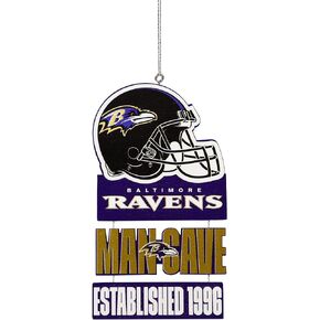 FOCO Baltimore Ravens NFL Mancave Sign Ornament