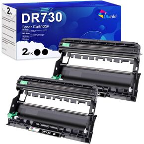 DR730 Compatible Drum Unit (Not Toner) Replacement for Brother DR-730 DR760 760 Black 2-Pack for HL-L2350DW HL-L2370DW HL-L2395DW HL-L2325DW MFC-L2750DW MFC-L2710DW L2690DW DCP-L2550DW Printer