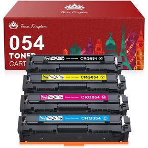 Toner Kingdom Compatible Toner Cartridge Replacement for Canon Cartridge 054 Set 054H for Canon MF641CW Color ImageClass MF644Cdw MF642Cdw LBP622Cdw - (Black, Cyan, Magenta, Yellow)