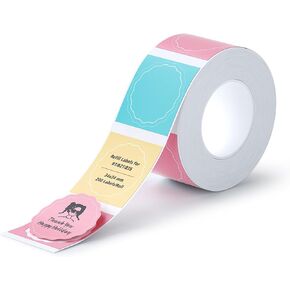 NIIMBOT Thermal Stickers, 300 Round Labels for B21/B1/B3S Printer, 0.83'' x 0.83''(21x21mm), Waterproof, Oil-Proof Label Tape