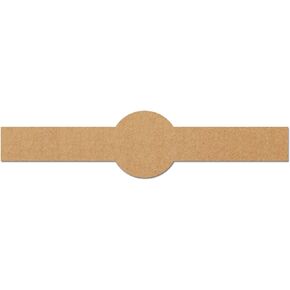 150 Pack, Brown Kraft Soap Labels Stickers, Laser/Inkjet Printing - Letter Size Sheet, 1" x 8.5"