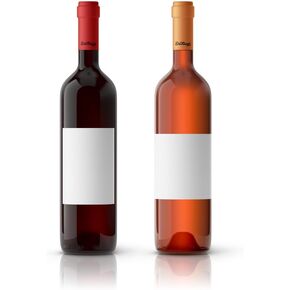 40 Large Wine Bottle White Vinyl Printable Labels, 4x5 inches, Weatherproof and Waterproof, fits Classic Bordeaux, Burgundy, and Champagne Bottles (4x5 inches, 40 Labels)