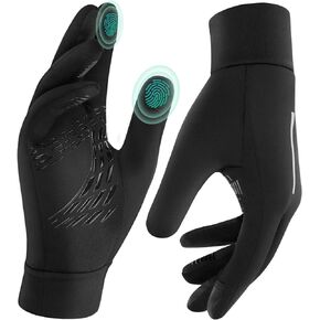 EEFOW Winter Touchscreen Gloves For Men & Women: Thermal Warm Touch Screen Gloves Black (S/M/L)