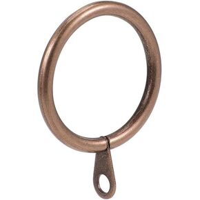 uxcell Curtain Rings Metal 32mm Inner Dia Drapery Ring for Curtain Rods Copper 28 Pcs