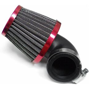 MYK 35mm Air Filter 50cc 2 Stroke 90 degree angled Scooter Motorcycle ATV Pocket Bike (Gray)