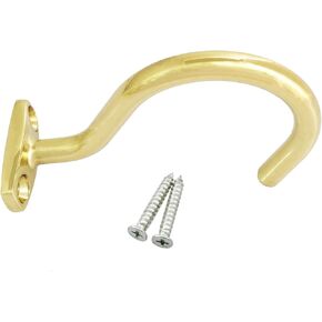 Snooker Pool Billiard Table Cue Brass Hook with Mounting Screws for Pool Table Accessories