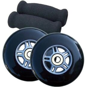 Replacement Razor Scooter Wheels, Abec 7 Bearings, Handle Bar Grips (Green/Green)
