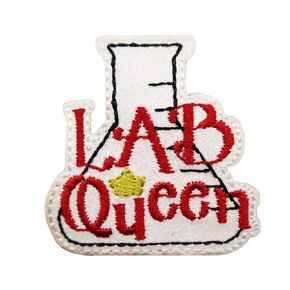 Lab Queen Laboratory Embroidered Iron On Patch Science Gifts