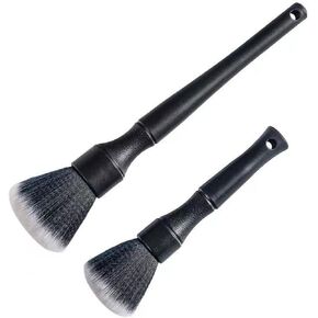 Ultra- Soft Detailing Brush Set, Auto Detail Brush Kit for Elegant Surfaces, Interior Exterior No Scratch for Cleaning Air Vent Engine Bay Emblems Dashboard Seat Wheel, Engine, Wheel Nut…