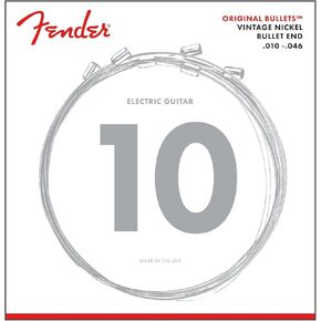Fender Original Bullet 3150 Electric Guitar Strings, Pure Nickel, Bullet End, 3150L .009-.042
