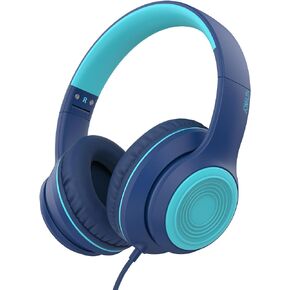 JOMILIN A8 Over-Ear Headphones with Microphone, Lightweight Folding Stereo Bass Headset with 1.5M No-Tangle Cord, Portable Wired Headphones for Smartphone Tablet Computer MP3 / 4 (Black) in Kuwait