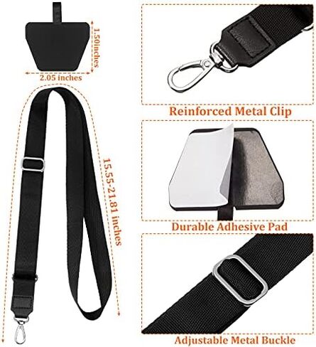 Weewooday 3 Pieces Universal Phone Lanyards, Adjustable Phone Neck Strap with 3 Pads Compatible with Phone Case Key in Saudi Arabia