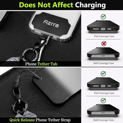 Azrra حبل هاتف قابل للتعديل حول الجسم: حزام هاتف عالمي قابل للتعديل للهاتف الخلوي لهاتف iPhone Samsung in Kuwait