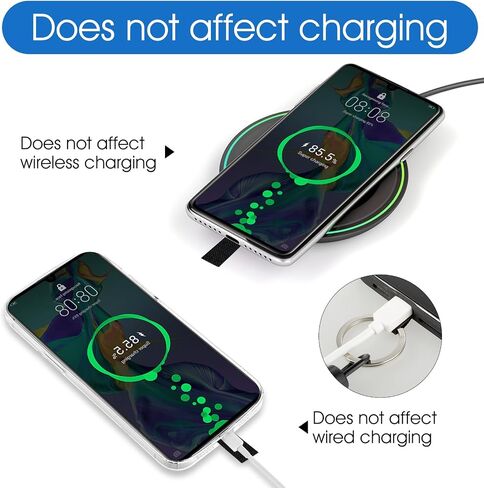 Phone Tether Lanyard, Anti-drop Phone Strap with 2 Patch and 2 Carabiner Universal Anti Theft Elastic Phone Wrist Strap Phone Tether Tab Lanyard Compatible with Smartphone in Saudi Arabia