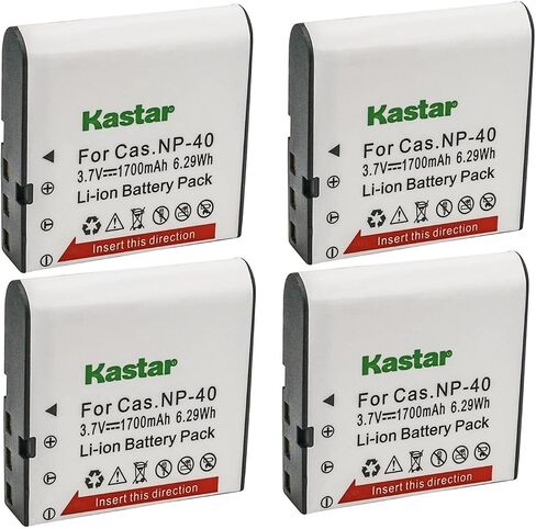 Kastar 3-Pack Battery NP-40 Replacement for Minolta NP-40 Battery, Minolta MN4K100Z 4K Ultra HD, Minolta MN4K30NV 4K Ultra HD / 30 MP, Minolta MN100HDZ 1080P HD Camcorder w/10x Optical Zoom Camcorder in Saudi Arabia