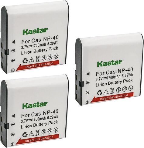 Kastar 3-Pack Battery NP-40 Replacement for Minolta NP-40 Battery, Minolta MN4K100Z 4K Ultra HD, Minolta MN4K30NV 4K Ultra HD / 30 MP, Minolta MN100HDZ 1080P HD Camcorder w/10x Optical Zoom Camcorder in Saudi Arabia