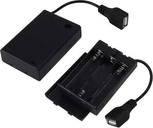 2 قطعة 2 AA حامل البطارية USB التبديل 3 فولت USB أنثى المقبس 2X1.5 فولت AA بطارية حامل الصندوق تشغيل/إيقاف التبديل ل RC سيارات مصباح ليد in Kuwait