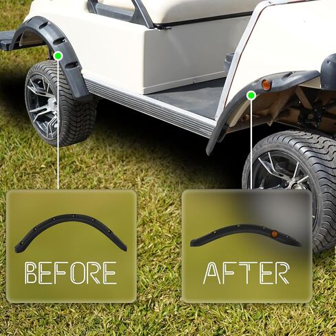 مشاعل الحاجز الأمامي الخلفي لعربة الجولف 4 قطعة لسيارة النادي السابقة تتضمن أجهزة معدنية in Kuwait