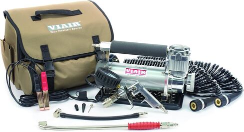 VIAIR 450P-RV - 45053 Tire Inflator Portable Air Compressor with RV Inflation Gun, 90 Degree Chuck | 12V Tire Pump Air Compressor Portable Heavy Duty 150 PSI, Any Tire Size, Alligator Clips in Saudi Arabia