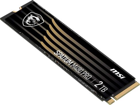 MSI SPATIUM M480 PRO PCIe 4.0 NVMe M.2 2 تيرابايت SSD PCIe Gen4 NVMe داخلي (SPATIUM M480 PRO PCIe 4.0 NVMe M.2 2 تيرابايت) in Saudi Arabia
