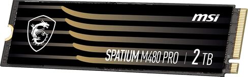 MSI SPATIUM M480 PRO PCIe 4.0 NVMe M.2 2 تيرابايت SSD PCIe Gen4 NVMe داخلي (SPATIUM M480 PRO PCIe 4.0 NVMe M.2 2 تيرابايت) in Saudi Arabia