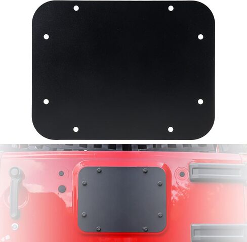 Tire Delete Filler Plate Tailgate Spare Vent-Plate Cover fit for 2007-2018 Jeep JK Wrangler & Unlimited No Logo in Kuwait