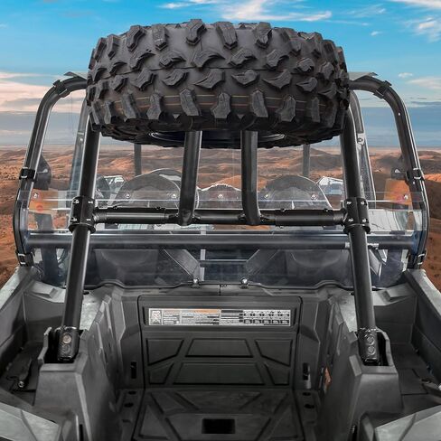 حامل حامل الإطارات الاحتياطية من SAUTVS لـ Polaris RZR XP 1000، حامل الإطارات الاحتياطية الخلفية يناسب ما يصل إلى 31 بوصة حامل الإطارات الاحتياطية للخدمة الشاقة لعام 2014-2023 Polaris RZR XP 1000 / 4 1000 / ملحقات Turbo in Saudi Arabia
