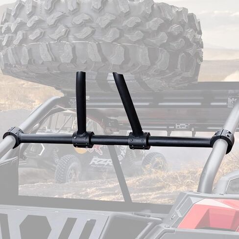 A & UTV PRO Spare Tire Carrier for 2020 2021 2022 2023 Polaris RZR PRO XP / 4 Accessories, UTV Spare Tire Mount Rack Holder, Powder Coated Steel Material, No Drilling or Welding Required in Saudi Arabia