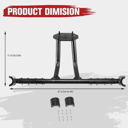 A & UTV PRO Spare Tire Carrier for 2020 2021 2022 2023 Polaris RZR PRO XP / 4 Accessories, UTV Spare Tire Mount Rack Holder, Powder Coated Steel Material, No Drilling or Welding Required in Saudi Arabia