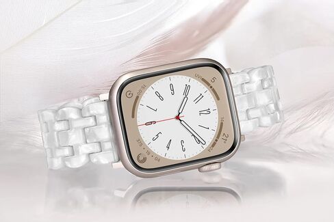 متوافق مع سوار ساعة Apple مقاس 38 ملم 40 ملم 41 ملم من الراتنج خفيف الوزن لساعة iwatch Ultra 2 1 Series 9 Series SE Series 8 7 6 5 4 3 2 1 سوار ساعة Apple للنساء والرجال - زهرة السلحفاة لضوء النجوم in Kuwait