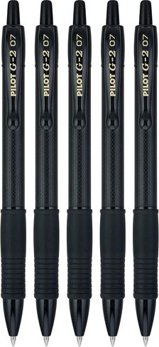 Pilot, G2 Edge Premium Gel Roller Pens, Fine Point 0.7 mm, Black, Pack of 8 in Kuwait