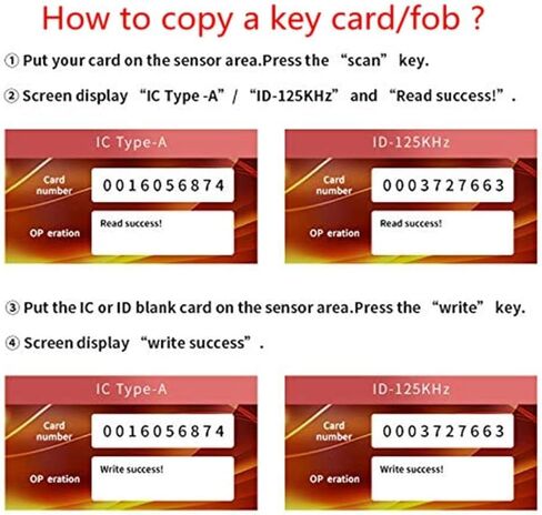 JYT-Tools RFID NFC Copier Reader Writer Cloner English 10 تردد مبرمج لبطاقة الهوية IC / Keyfob ونظام التحكم في الوصول إلى مفتاح UID 13.56 ميجا هرتز in Kuwait