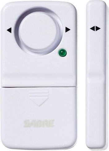 SABRE Wireless Home Security Door Window Burglar Alarm with LOUD 120 dB Siren, DIY EASY to Install in Kuwait