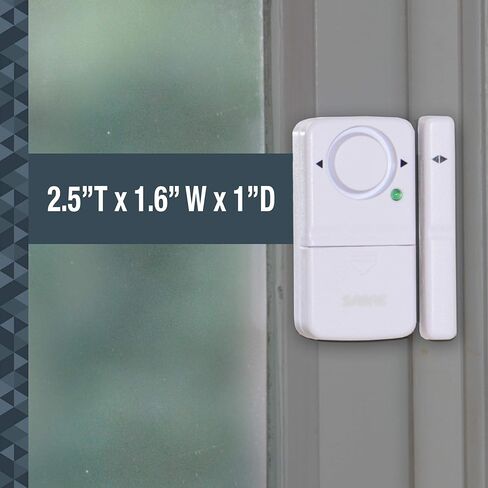 SABRE Wireless Home Security Door Window Burglar Alarm with LOUD 120 dB Siren, DIY EASY to Install in Kuwait