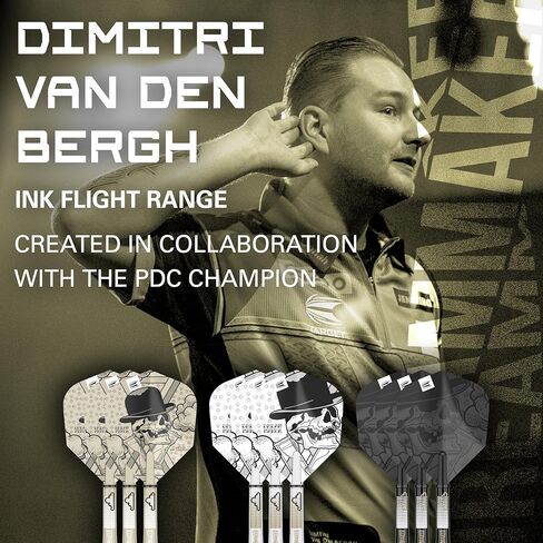 سهام الهدف تصميم حبر ديمتري فان دن بيرغ رقم ​​6 سيقان أعمدة رحلات السهام - 9 رحلات و9 أعمدة في المجموع in Kuwait