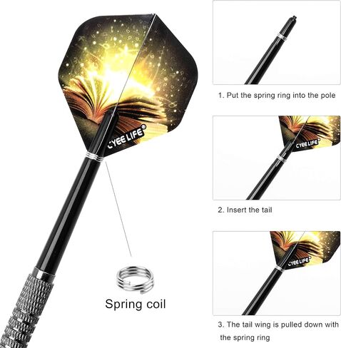 CyeeLife Dart Remove Tool with 100 Spring O Rings and 40 Shafts,Broken shafts and Tips Remover Accessories kit in Saudi Arabia