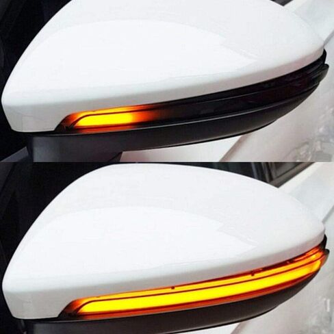 استبدال مؤشر مرآة ضوء إشارة الانعطاف LED لسيارة VW Golf 7 MK7 GTI 2015+ (أسود) in Saudi Arabia