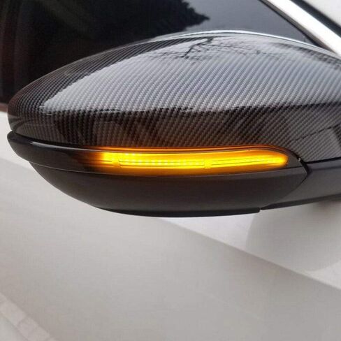 استبدال مؤشر مرآة ضوء إشارة الانعطاف LED لسيارة VW Golf 7 MK7 GTI 2015+ (أسود) in Saudi Arabia