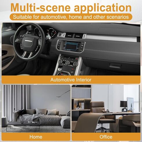 2Pcs Car Brush, Car Interior Brush Cleaning Tool, Dust Collectors with Curved Design Dirt Dust Soft Bristles, Car Accessories for Dashboard, AC Vents, Leather, Scratch-Free (Brown) in Saudi Arabia