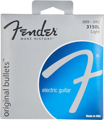 Fender Original Bullet 3150 Electric Guitar Strings, Pure Nickel, Bullet End, 3150L .009-.042 in Saudi Arabia
