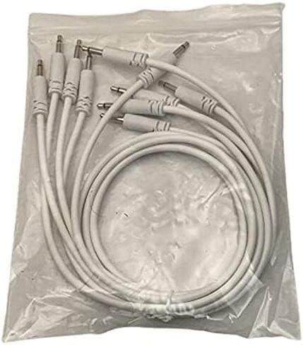 Luigi's Modular Supply Spaghetti Eurorack Patch Cables - Package of 5 White Cables, 36" (90 cm) in Saudi Arabia