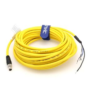 Eonvic Power IO Cable M8 5 Pin Male B Code High Flexiable Industrial Camera Cable for Cognex in Sight Micro 2000