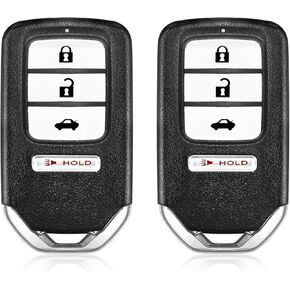 2 Keylessbest Replacement for 2017 2018 2019 2020 Honda Civic EX SI Key Fob Remote Control KR5V2X 4 Buttons 433MHz