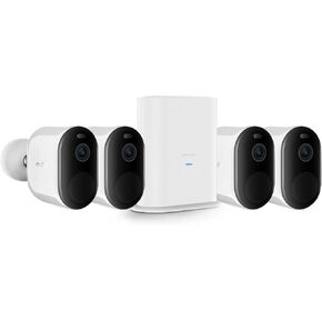IMILAB Wireless Four Cameras with Hub: 2.5K QHD Battery Cameras System with 150° View, 90 Days Battery Life, Spotlight Security WiFi Camera, Local/Cloud Storage
