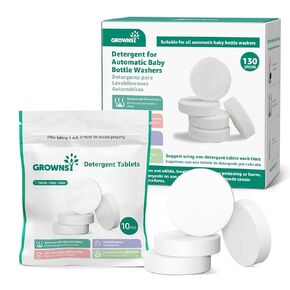 GROWNSY Detergent Washing Tablets, 130 PCS for Baby Brezza, Momcozy, and Grownsy Baby Bottle Washers