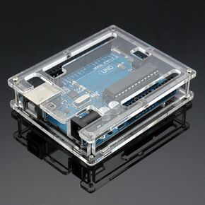 العلبة UNO R3 CASE NEWLOST PLOSS ACRYLIL COMPUTER مربع متوافق مع Arduino Uno R3