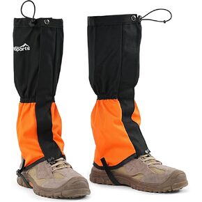 Waterproof Adjustable Leg Gaiters for Men and Women Snow Boot Gaiters for Hiking in Hunting Sand and Mud Mountain Climbing or Snowshoeing