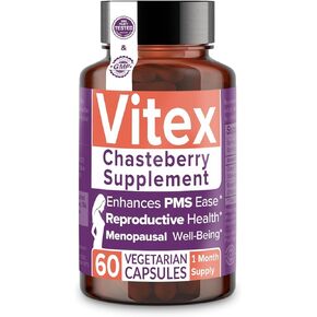 Intimate Rose Vitex Chasteberry Supplement for Women 1000mg - Hormone Balance & Wellness for Women - Vitex Berry w/Added Ginger for Menstrual Discomfort Support - Vegan Capsules