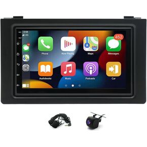 2+32G Android 13 Car Stereo Radio Compatible for SAAB 9-3 93 2007-2011 7'' HD Touch Screen with Wireless CarPlay Android Auto, Mirror Link, GPS, WiFi, DSP, AHD Backup Camera